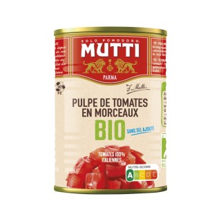 MUTTI Pulpe de tomates en morceaux BIO 400 g