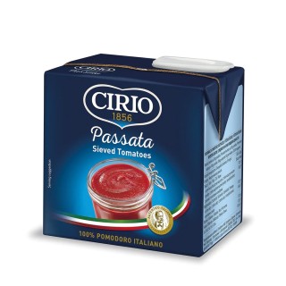 Cirio Passata Purée de tomates italienne en bouteille pour pizzas napolitaines maison