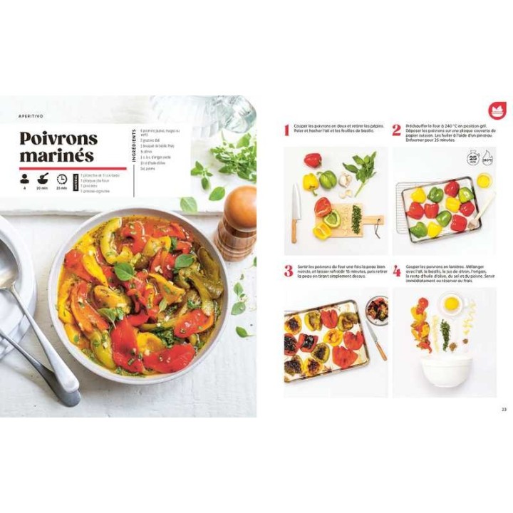 Livre J'apprends à cuisiner : Les recettes italiennes Séverine Augé - Marabout - vue détail