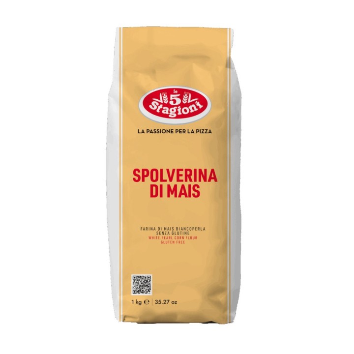 5 Stagioni Farine d'étalage de maïs pour pizza napolitaine, sachet anti-adhérent pour étalage de pâte